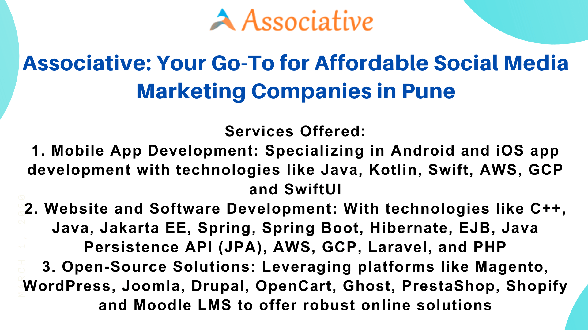 Associative Your Go-To for Affordable Social Media Marketing Companies in Pune