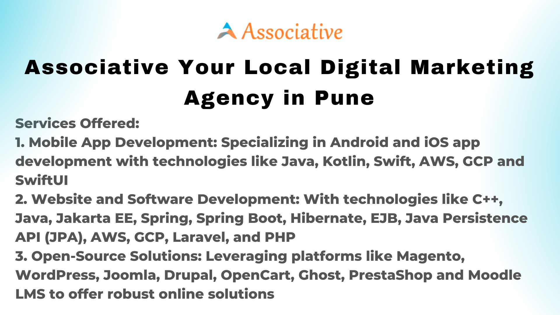 Associative Your Local Digital Marketing Agency in Pune