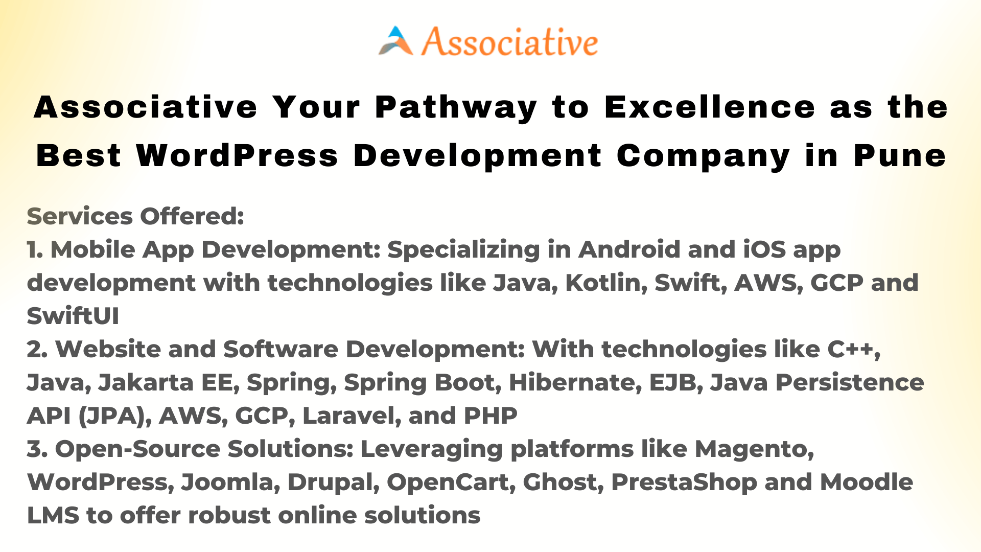 Associative Your Pathway to Excellence as the Best WordPress Development Company in Pune