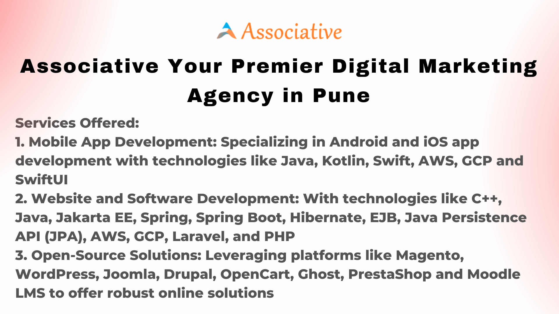 Associative Your Premier Digital Marketing Agency in Pune