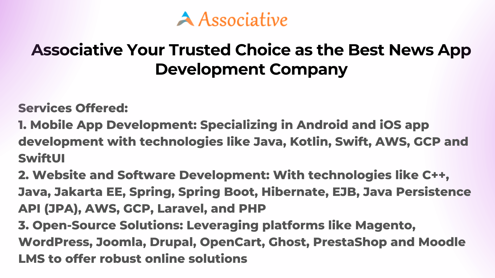 Associative Your Trusted Choice as the Best News App Development Company