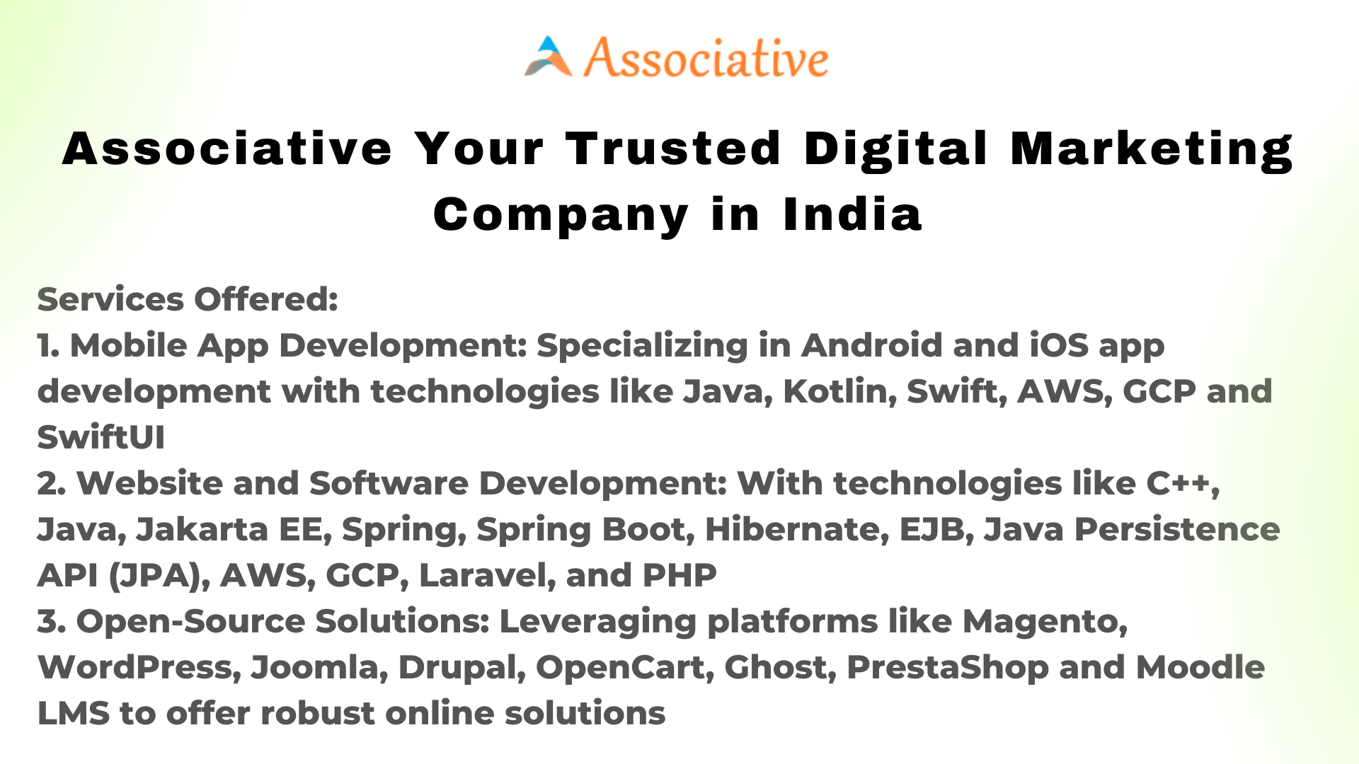 Associative Your Trusted Digital Marketing Company in India