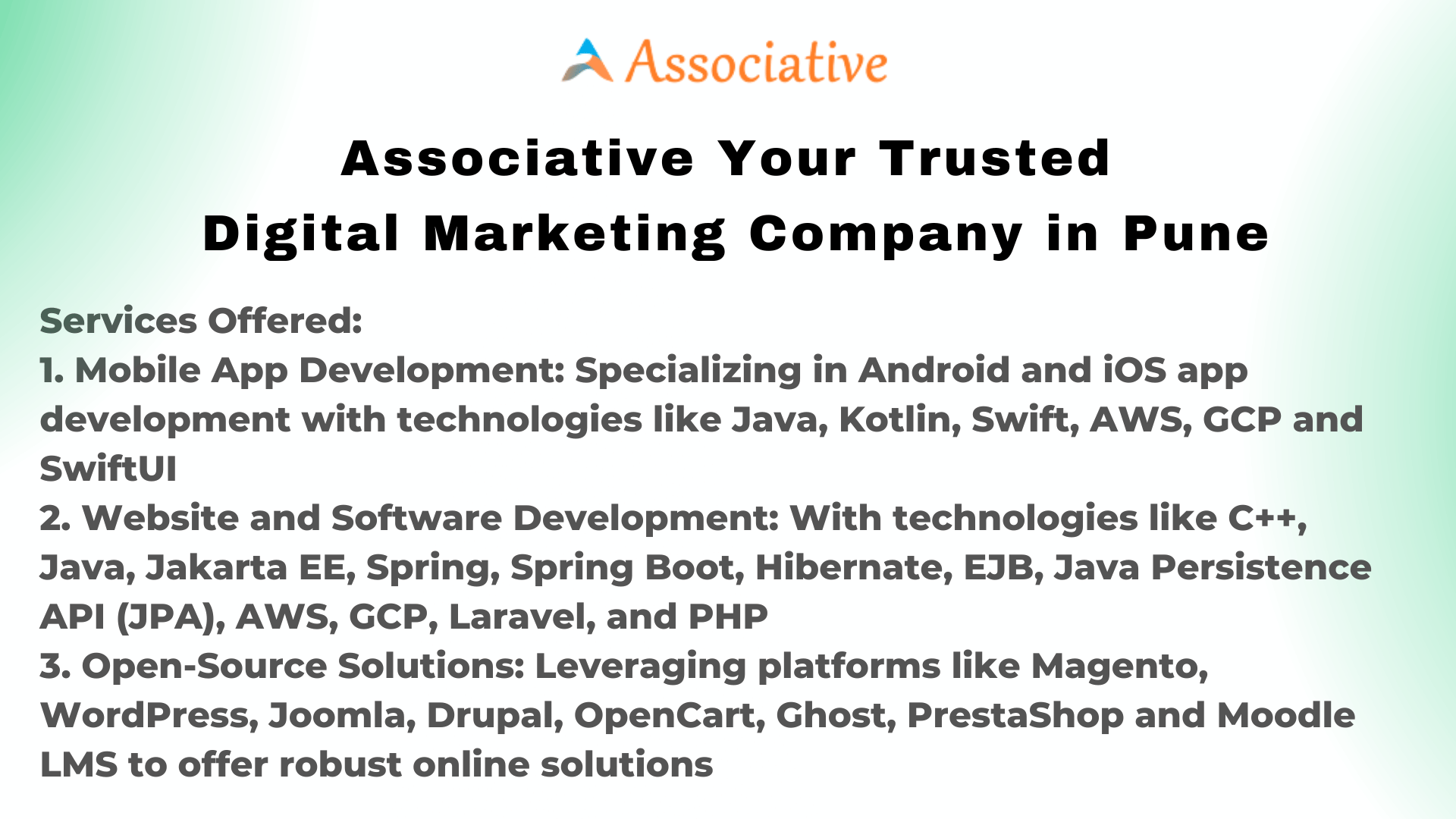 Associative Your Trusted Digital Marketing Company in Pune