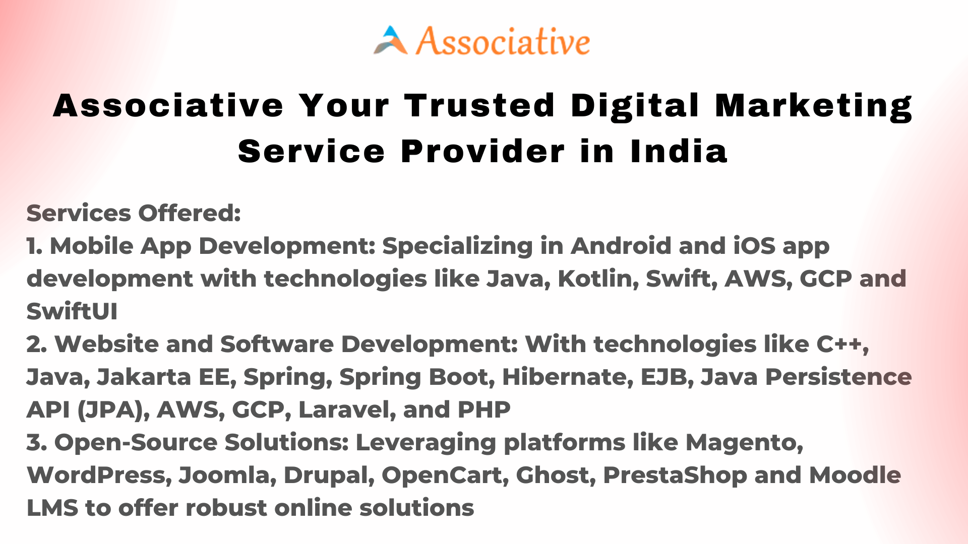 Associative Your Trusted Digital Marketing Service Provider in India