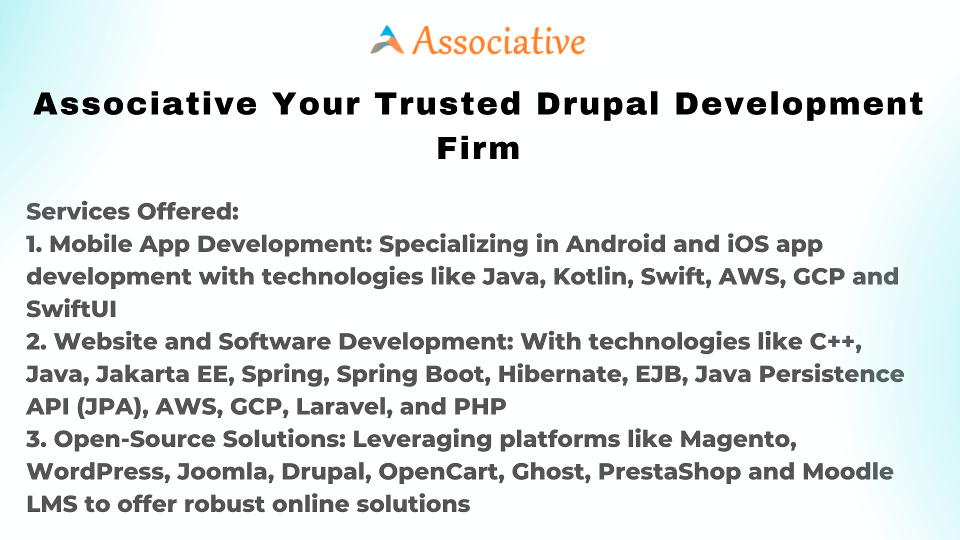 Associative Your Trusted Drupal Development Firm