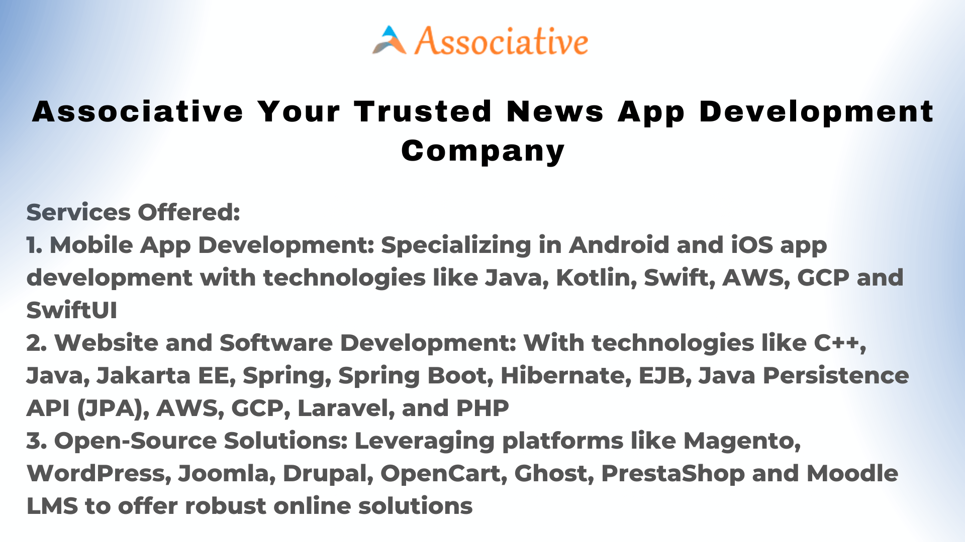 Associative Your Trusted News App Development Company