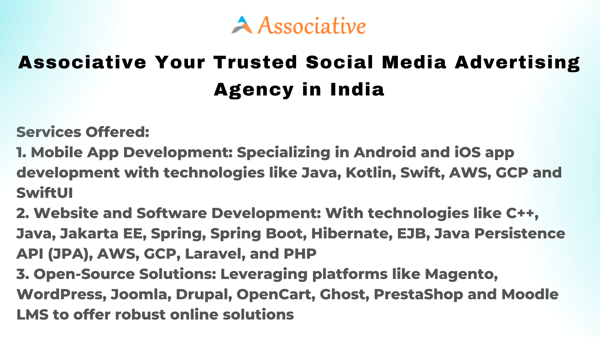 Associative Your Trusted Social Media Advertising Agency in India