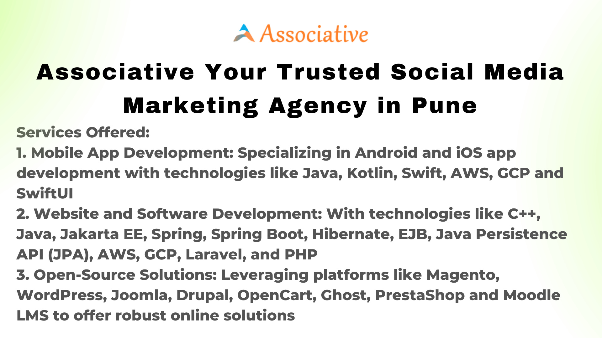 Associative Your Trusted Social Media Marketing Agency in Pune