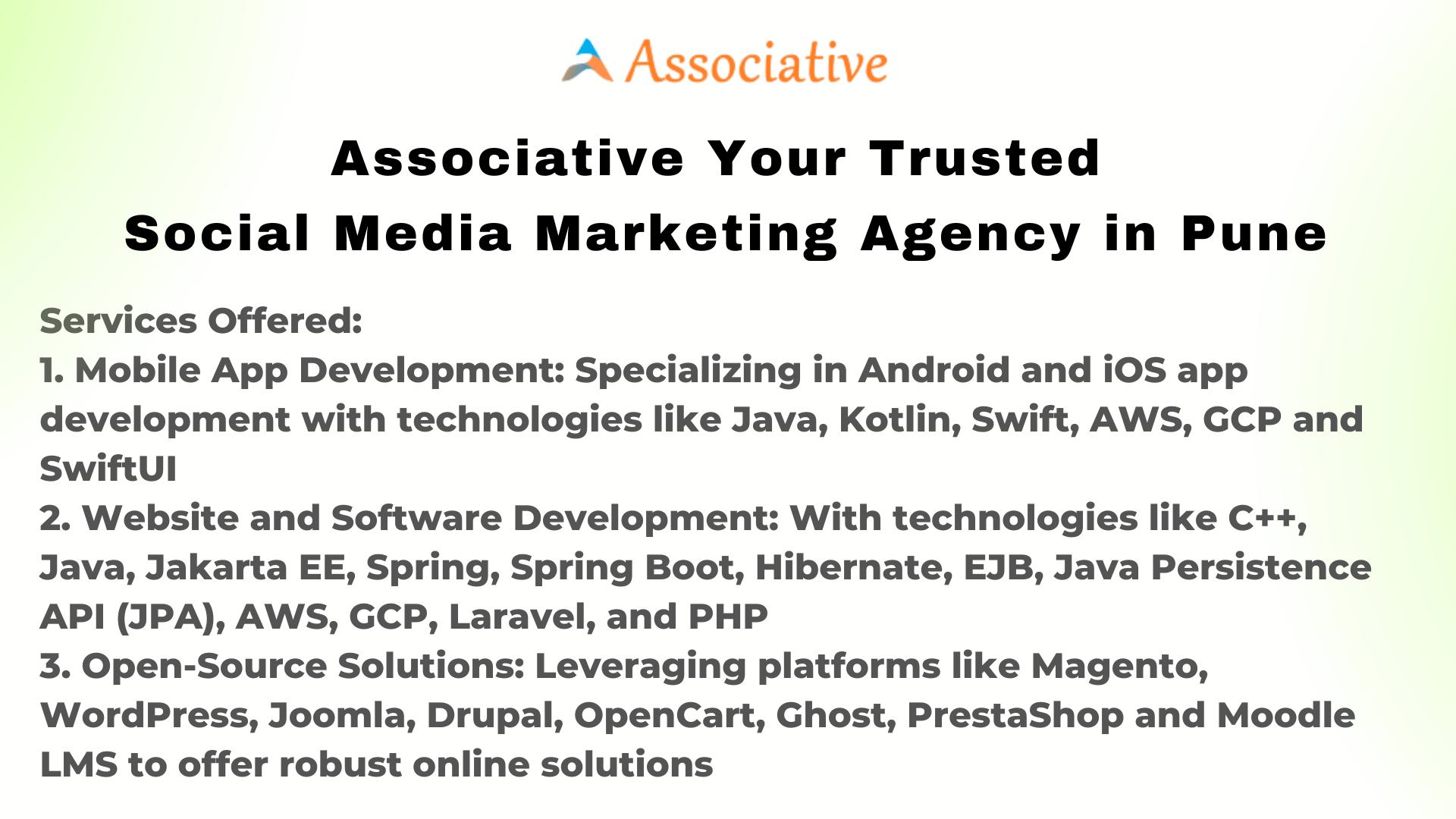 Associative Your Trusted Social Media Marketing Agency in Pune