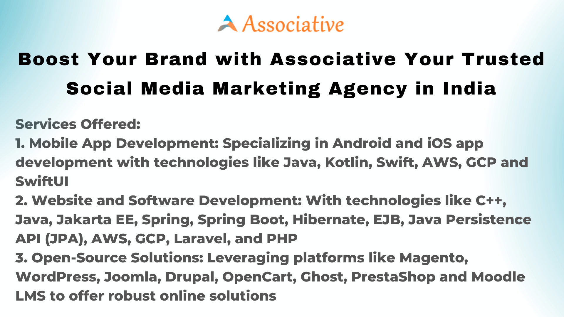 Boost Your Brand with Associative Your Trusted Social Media Marketing Agency in India