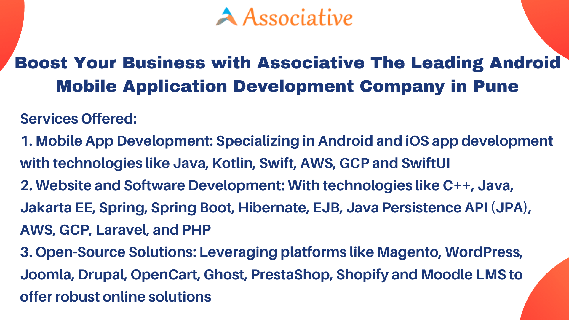 Boost Your Business with Associative The Leading Android Mobile Application Development Company in Pune