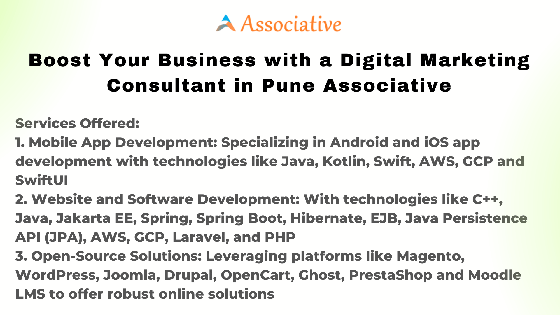 Boost Your Business with a Digital Marketing Consultant in Pune Associative