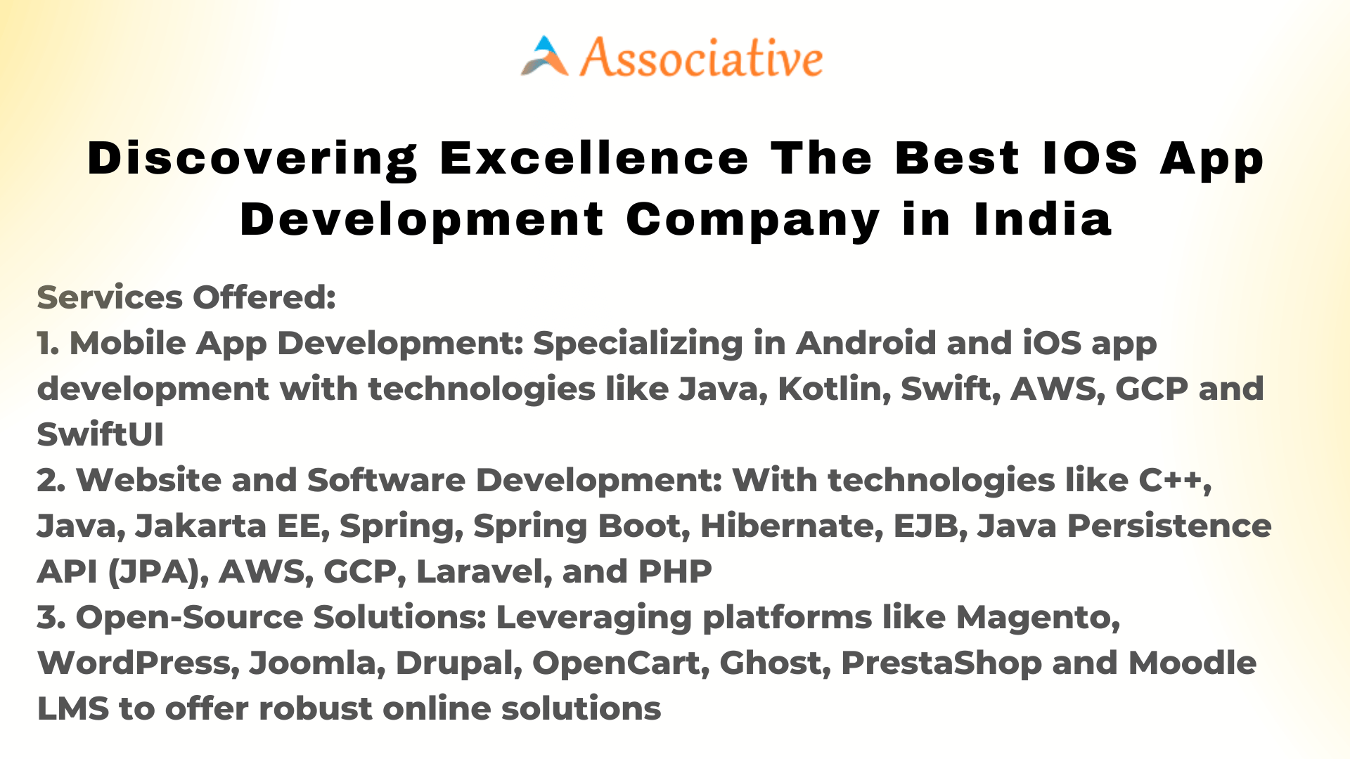 Discovering Excellence The Best IOS App Development Company in India