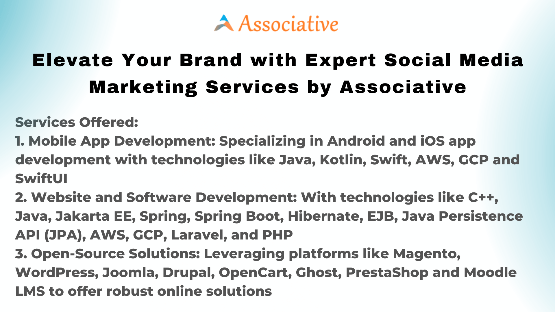 Elevate Your Brand with Expert Social Media Marketing Services by Associative