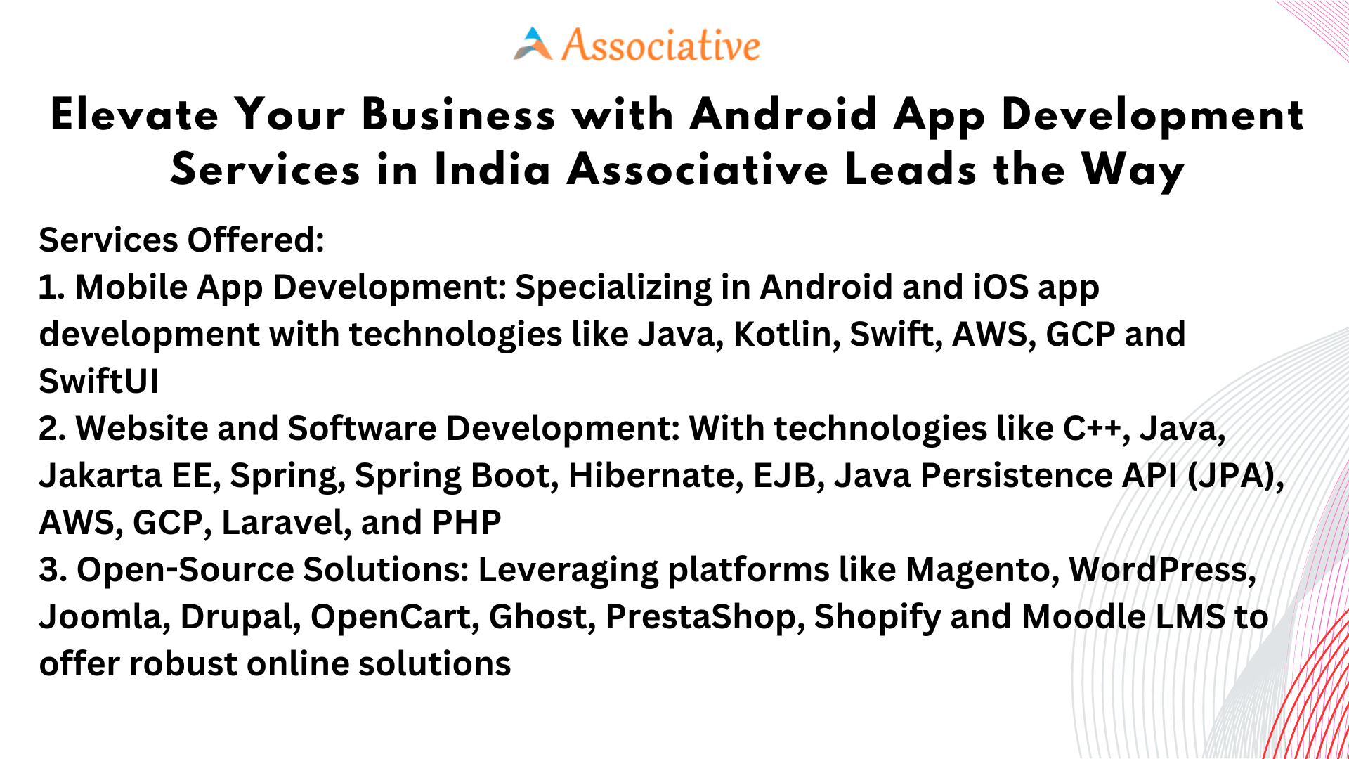 Elevate Your Business with Android App Development Services in India Associative Leads the Way