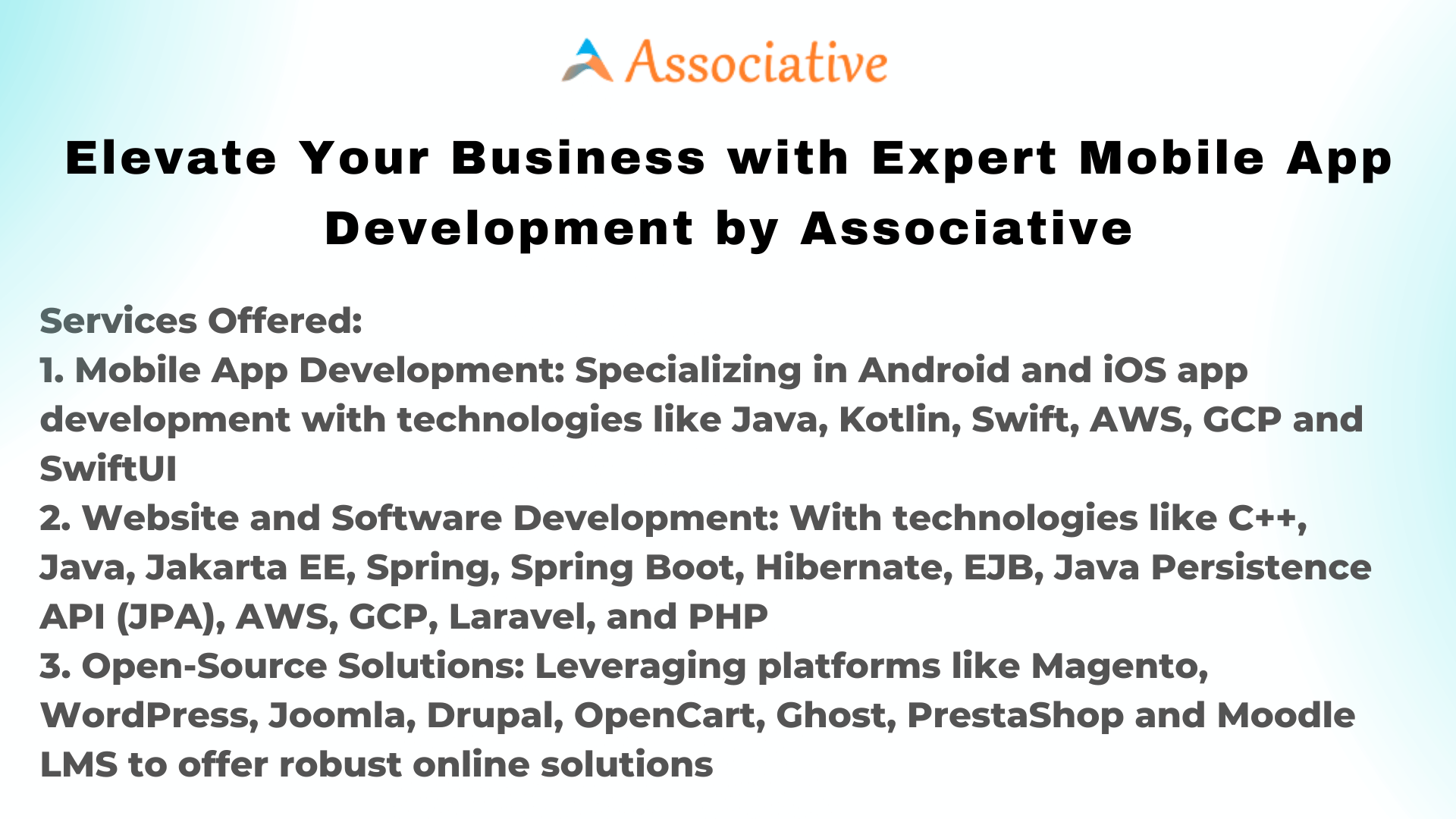 Elevate Your Business with Expert Mobile App Development by Associative