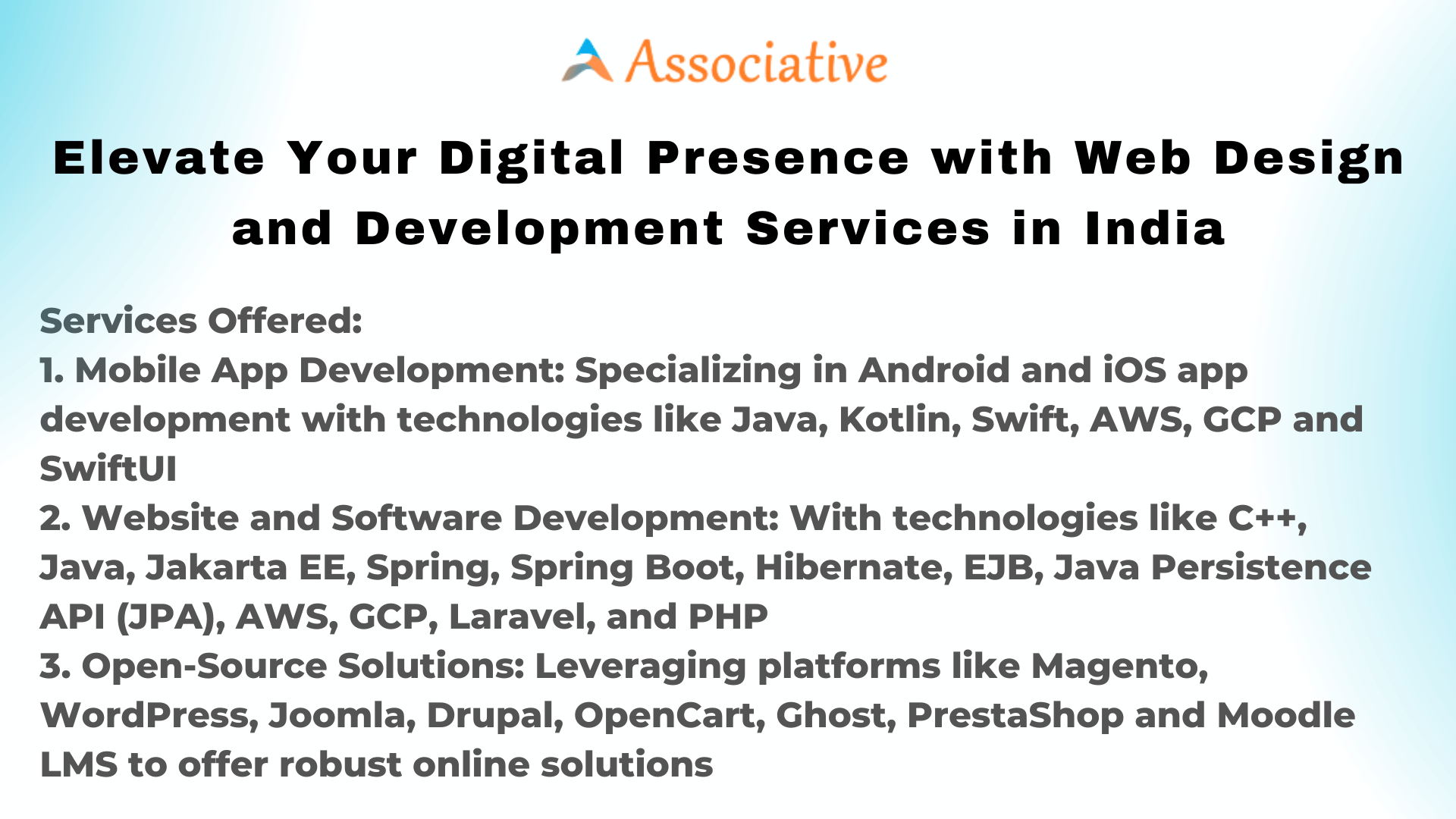 Elevate Your Digital Presence with Web Design and Development Services in India