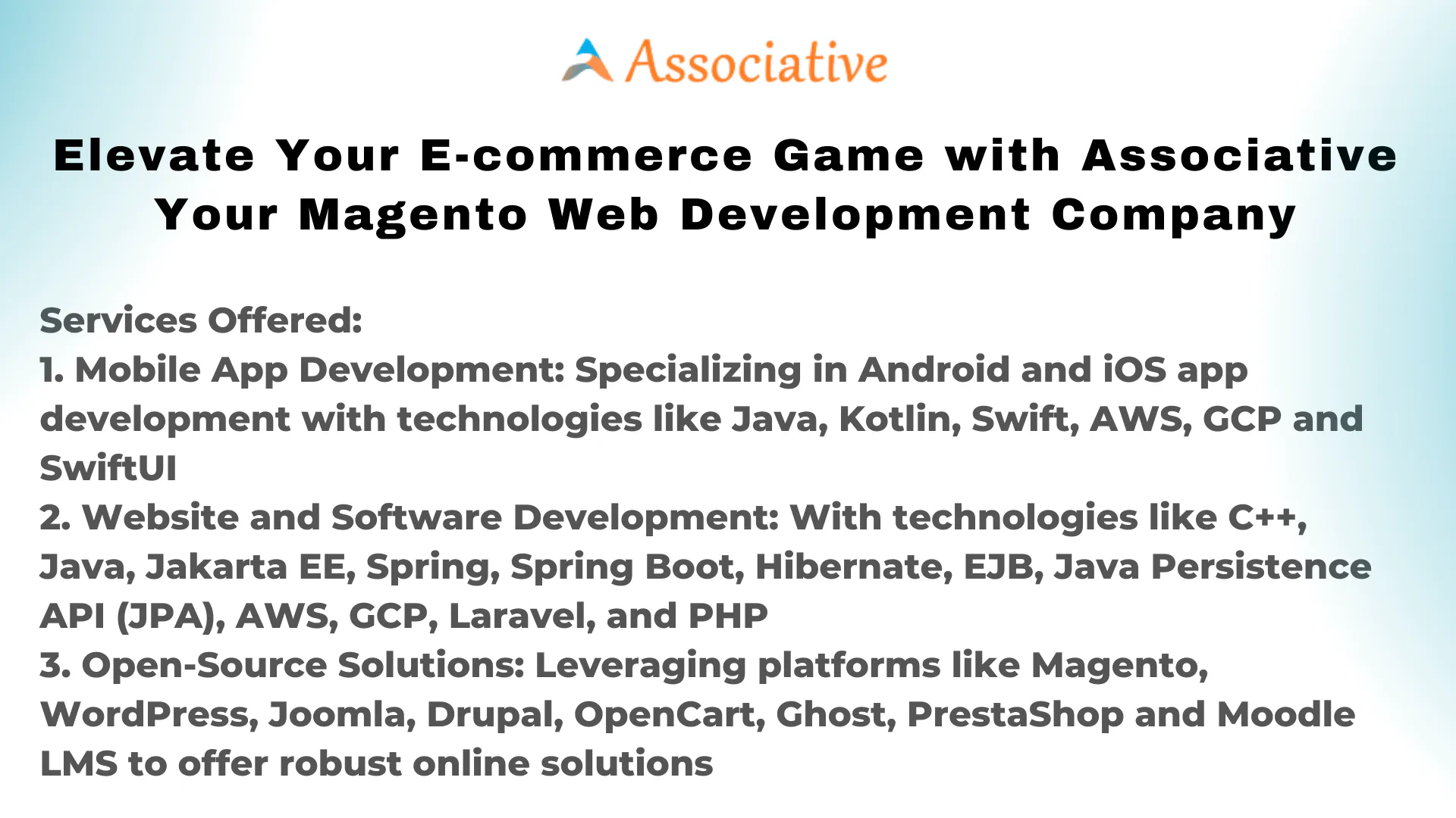 E-commerce Magento Web Development Company