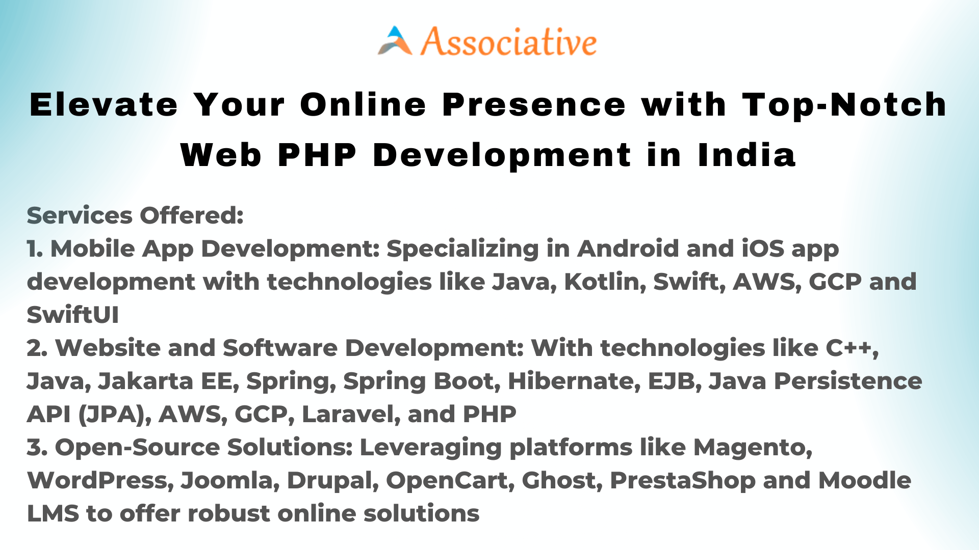 Elevate Your Online Presence with Top-Notch Web PHP Development in India