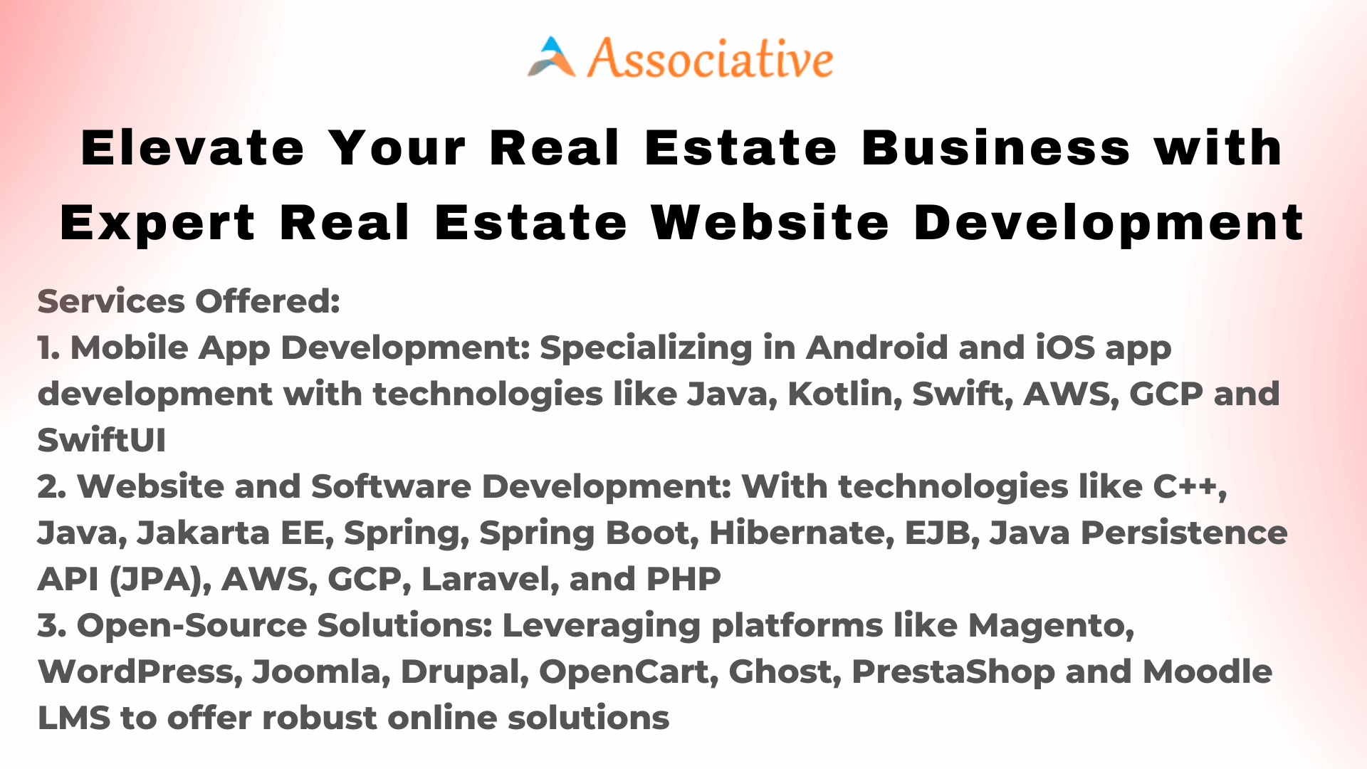 Elevate Your Real Estate Business with Expert Real Estate Website Development