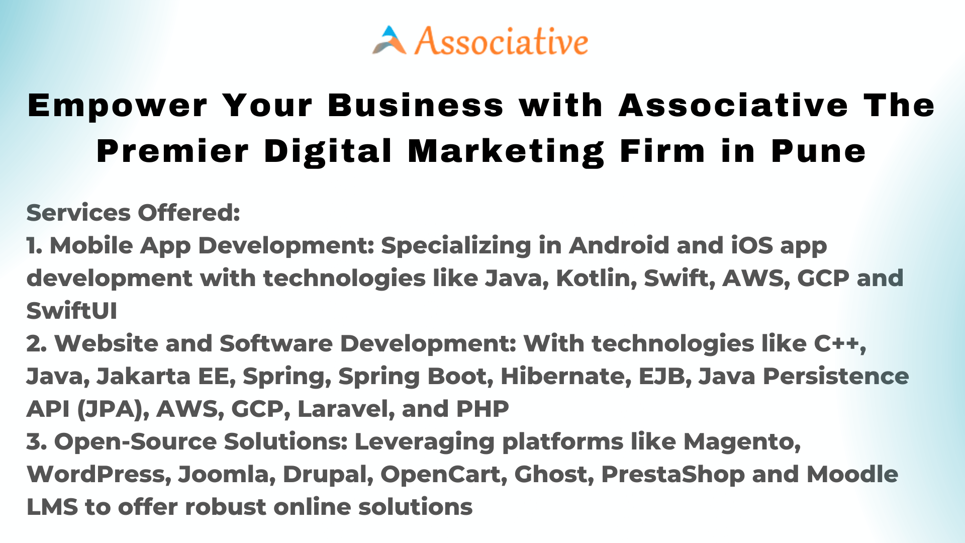 Empower Your Business with Associative The Premier Digital Marketing Firm in Pune