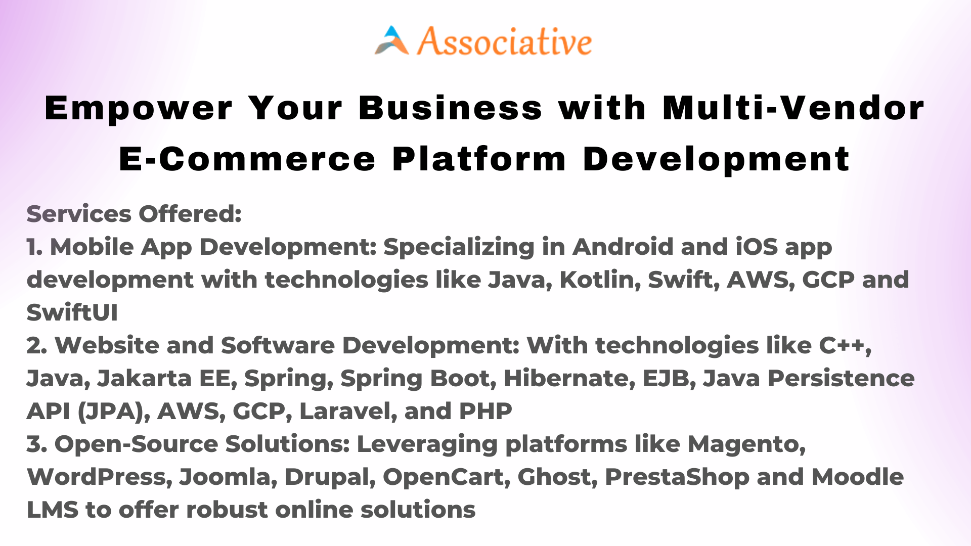 Empower Your Business with Multi-Vendor E-Commerce Platform Development