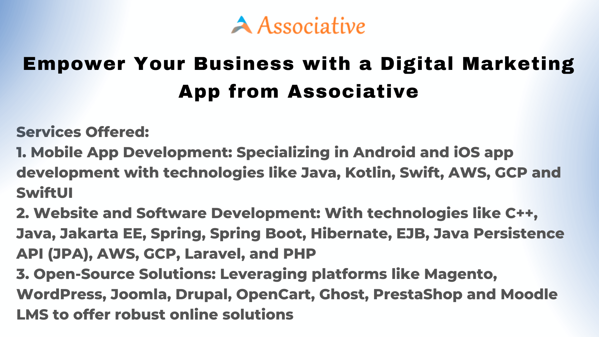 Empower Your Business with a Digital Marketing App from Associative
