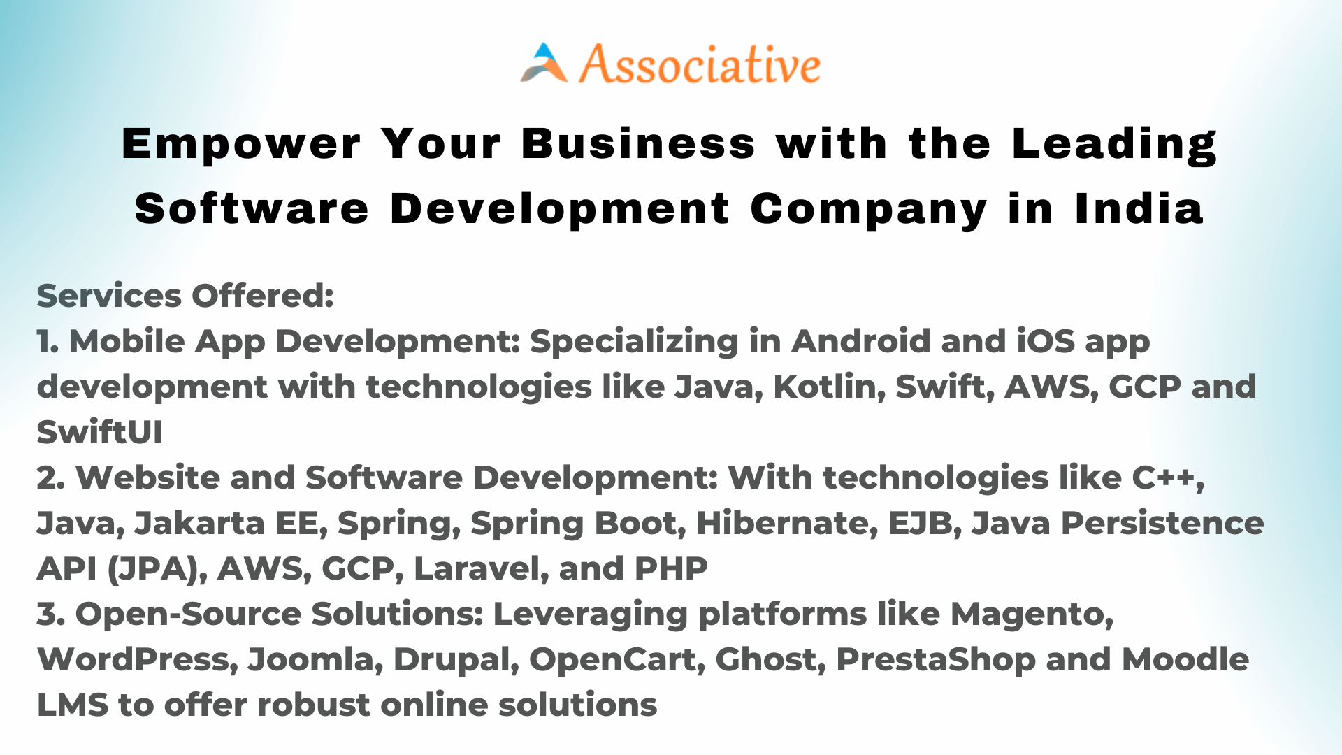 Empower Your Business with the Leading Software Development Company in India