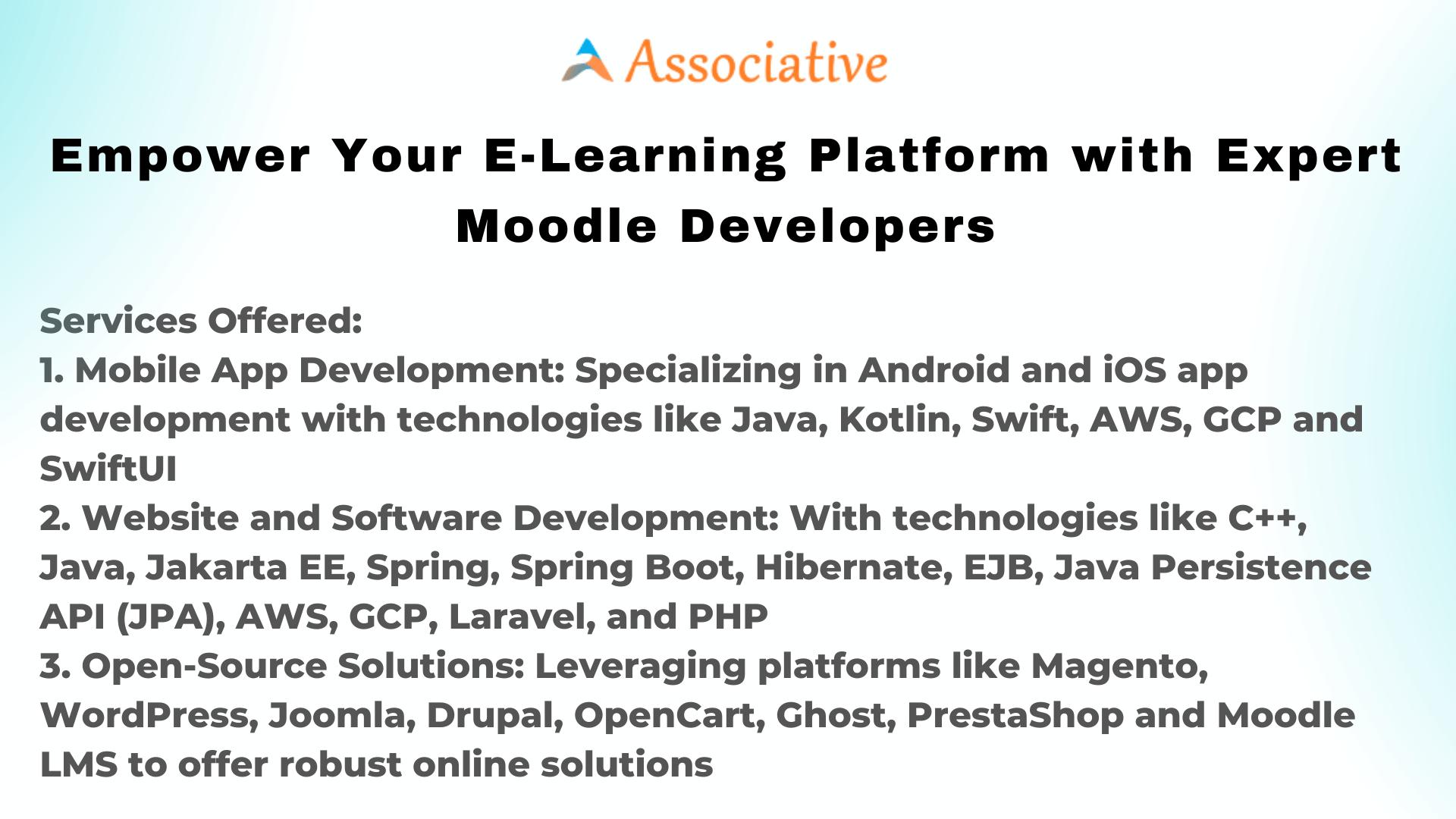 Empower Your E-Learning Platform with Expert Moodle Developers
