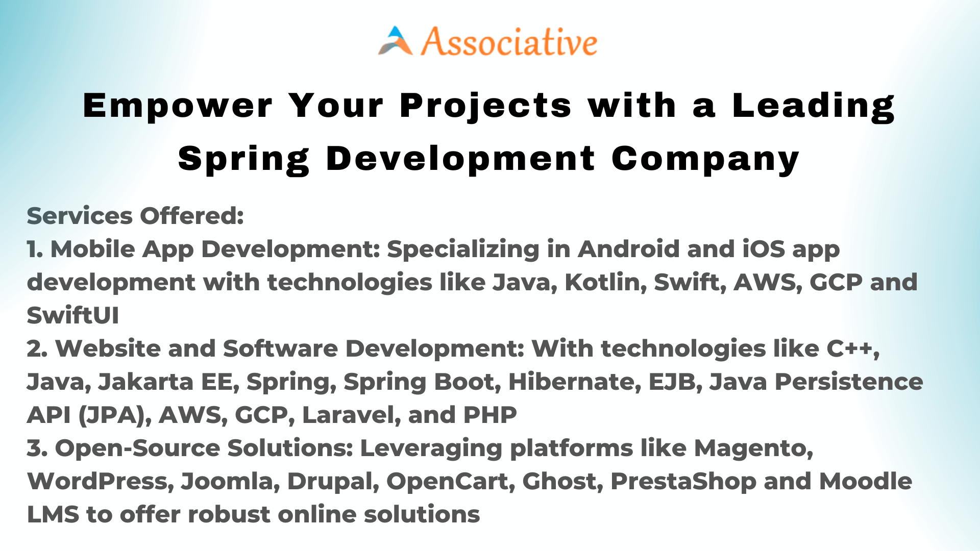 Empower Your Projects with a Leading Spring Development Company