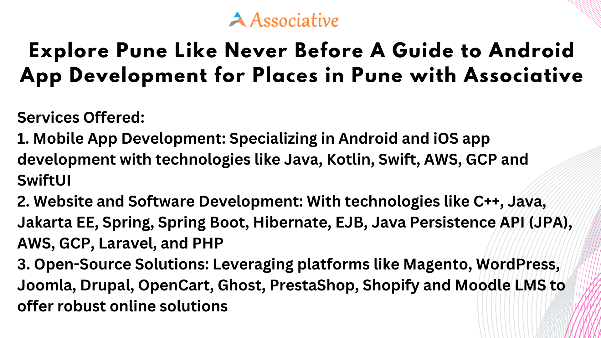 Explore Pune Like Never Before A Guide to Android App Development for Places in Pune with Associative