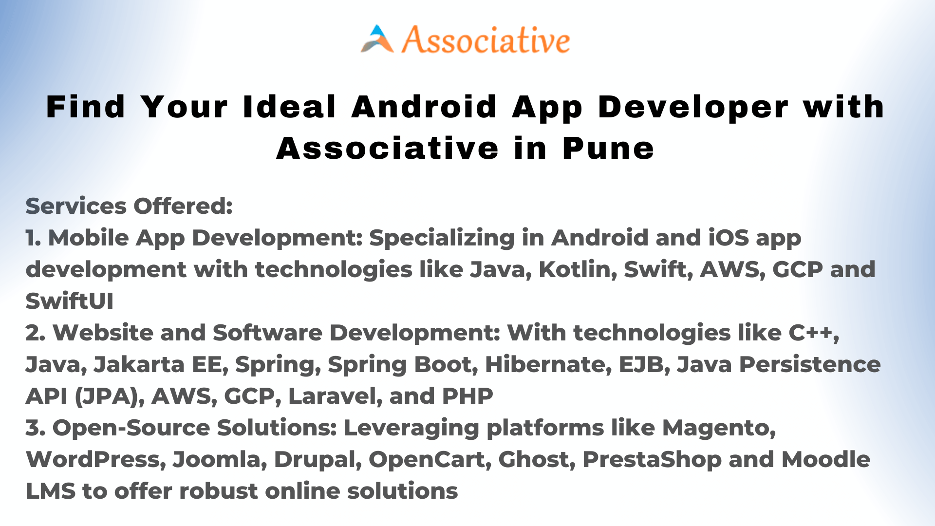 Find Your Ideal Android App Developer with Associative in Pune