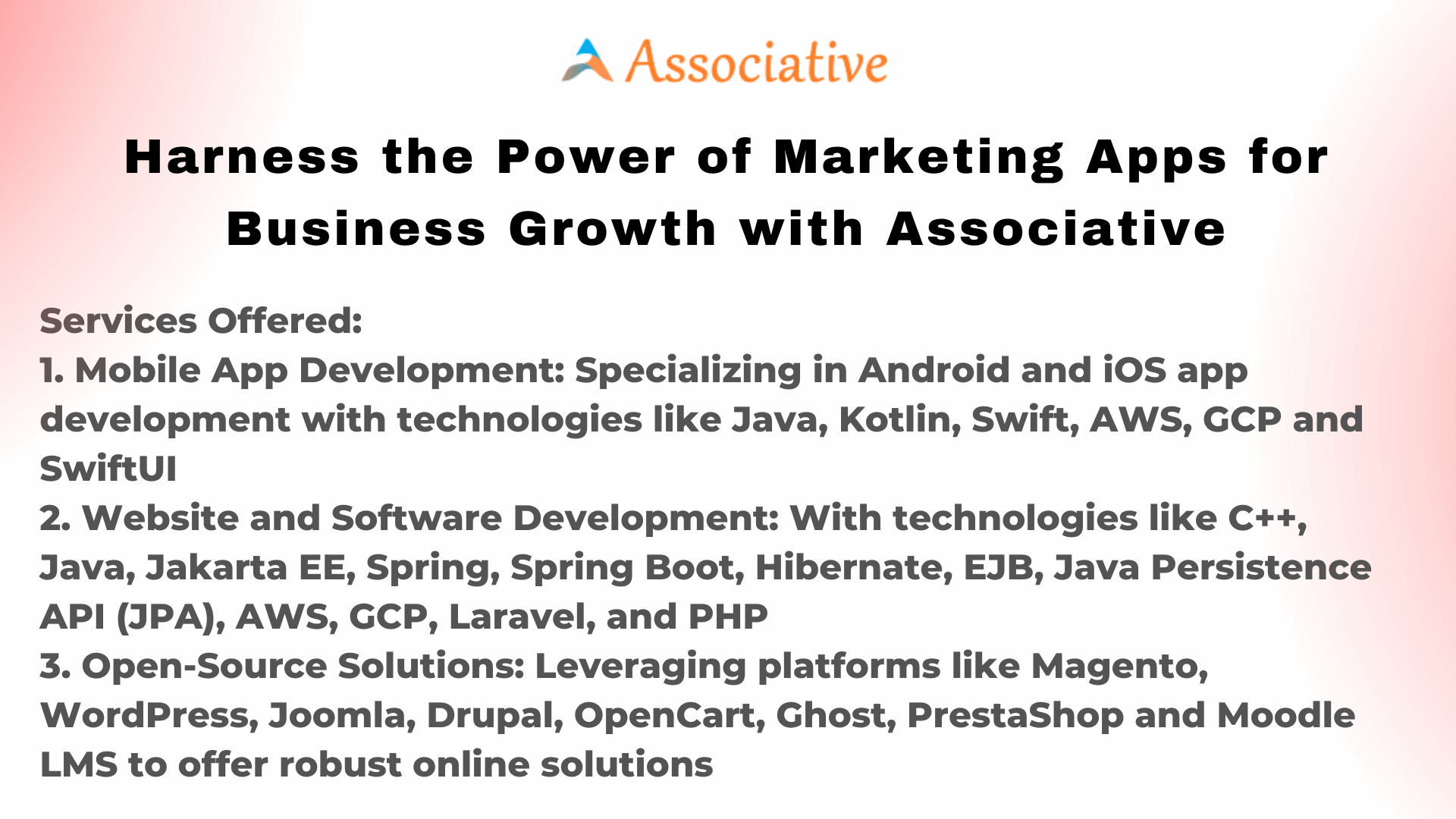 Harness the Power of Marketing Apps for Business Growth with Associative