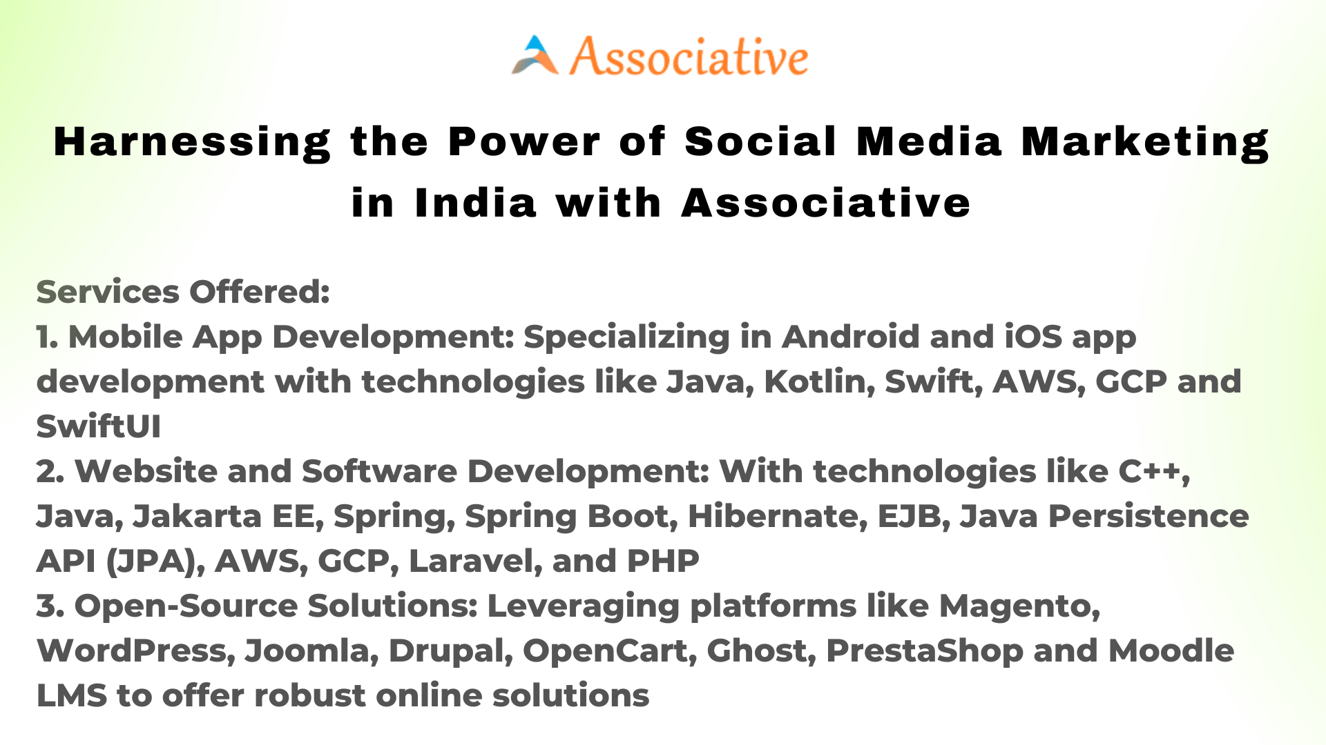 Harnessing the Power of Social Media Marketing in India with Associative
