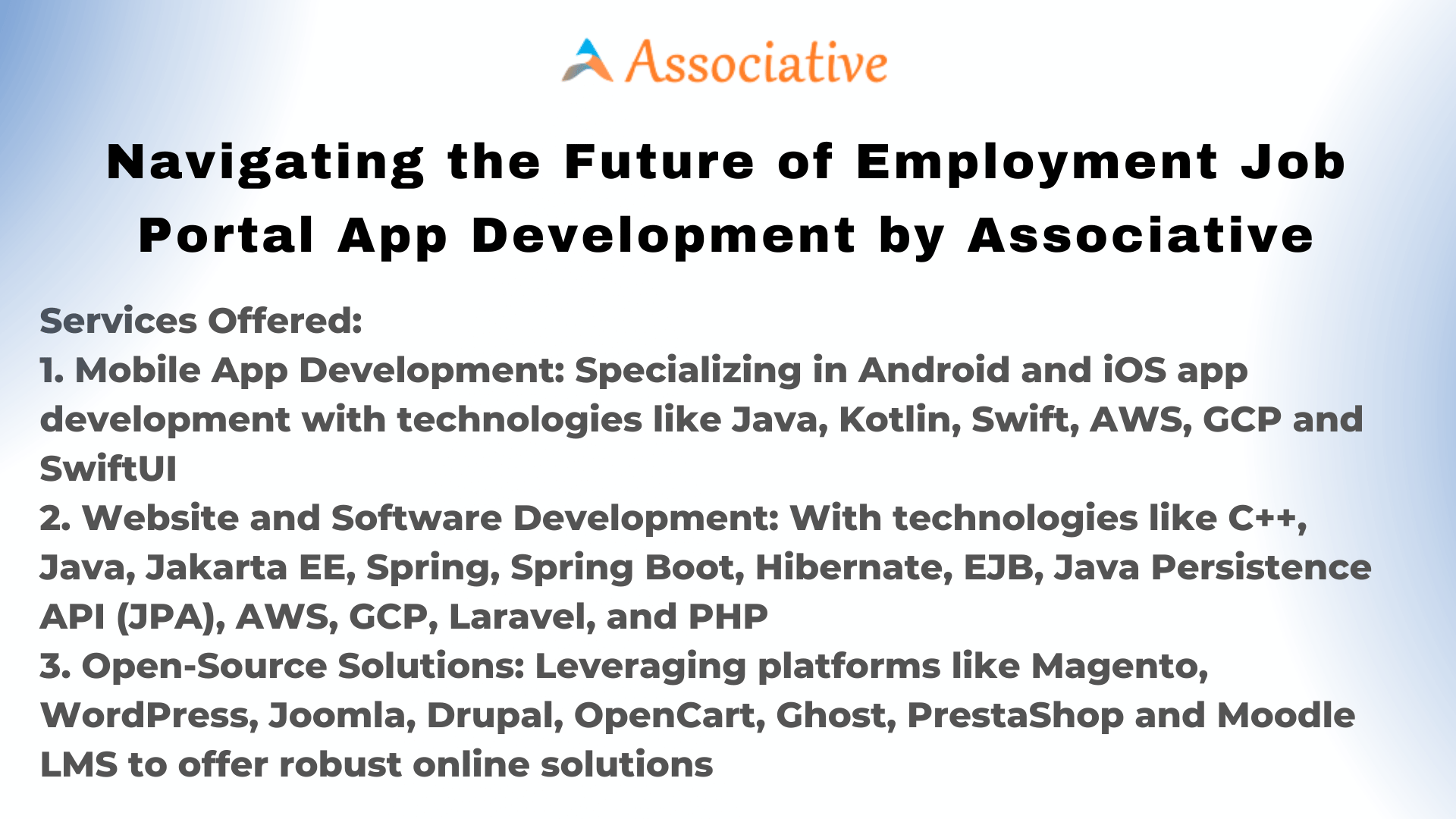 Navigating the Future of Employment Job Portal App Development by Associative