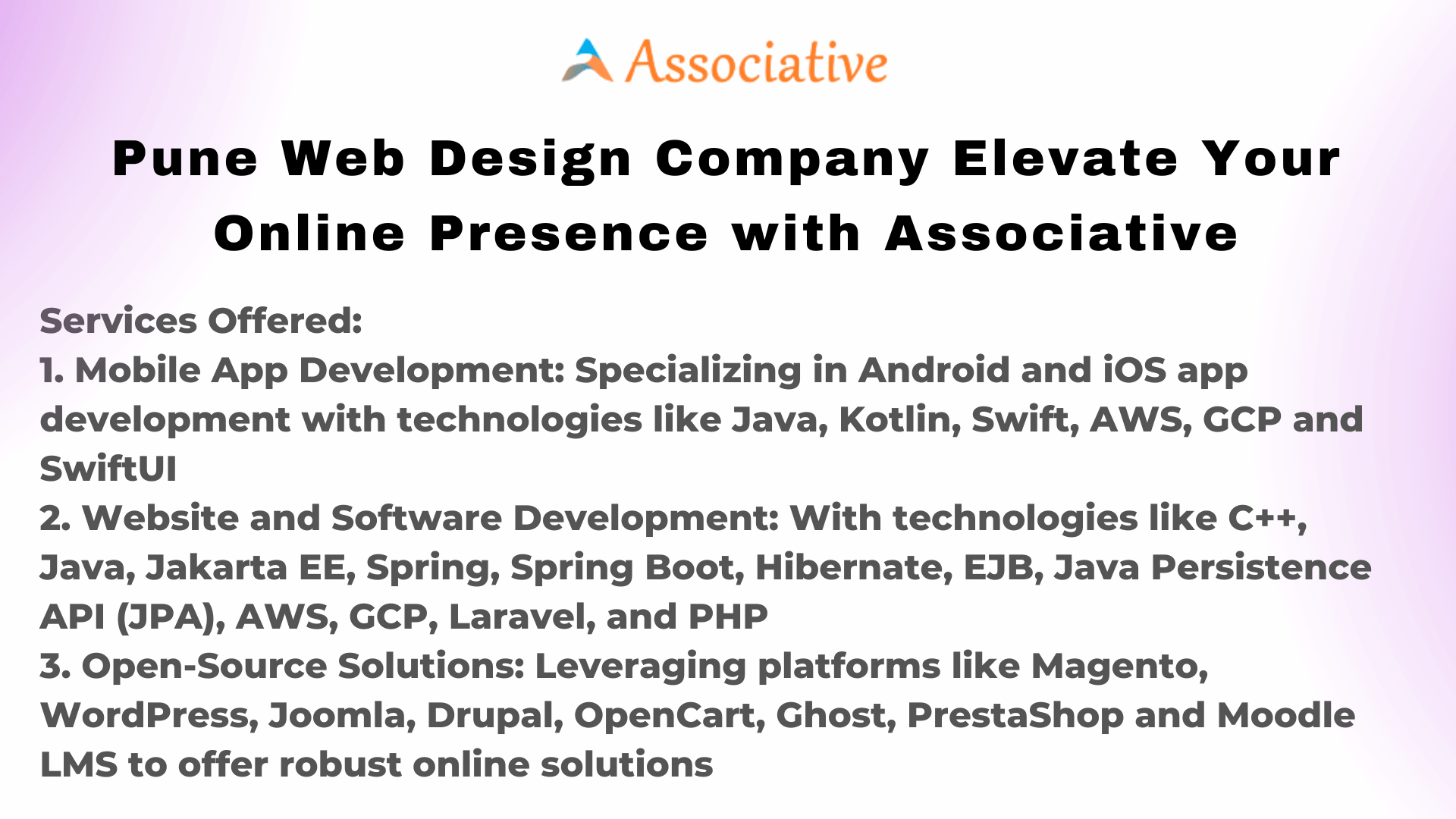 Pune Web Design Company Elevate Your Online Presence with Associative