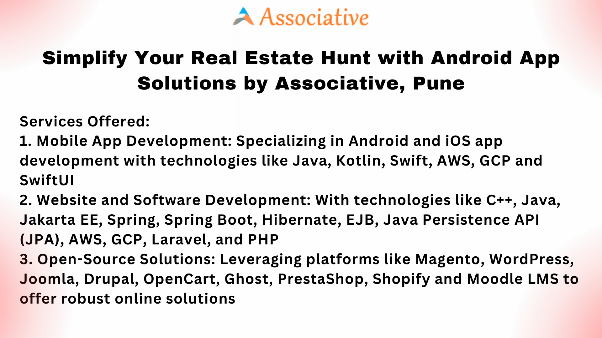 Simplify Your Real Estate Hunt with Android App Solutions by Associative, Pune