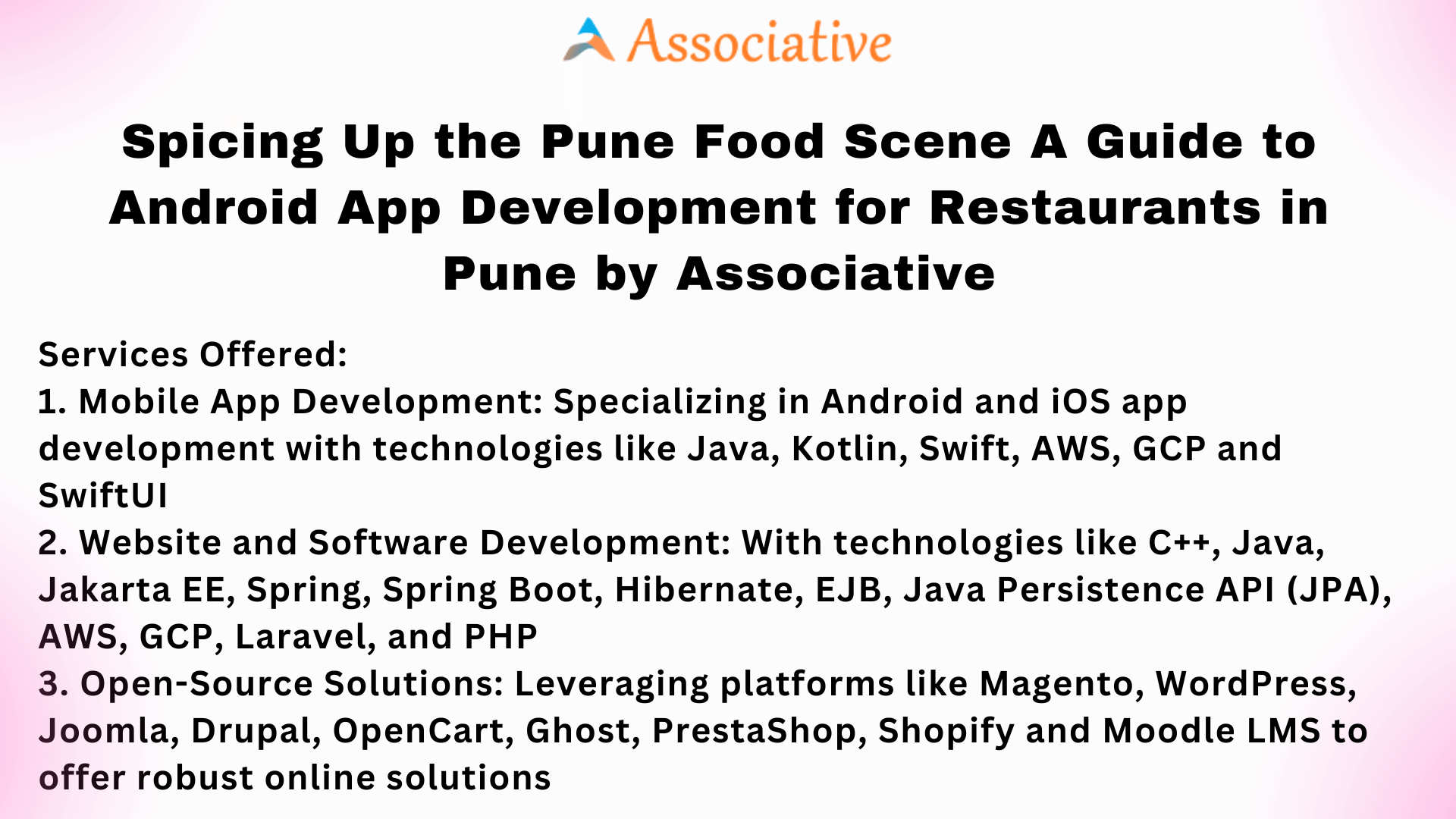 Spicing Up the Pune Food Scene A Guide to Android App Development for Restaurants in Pune by Associative