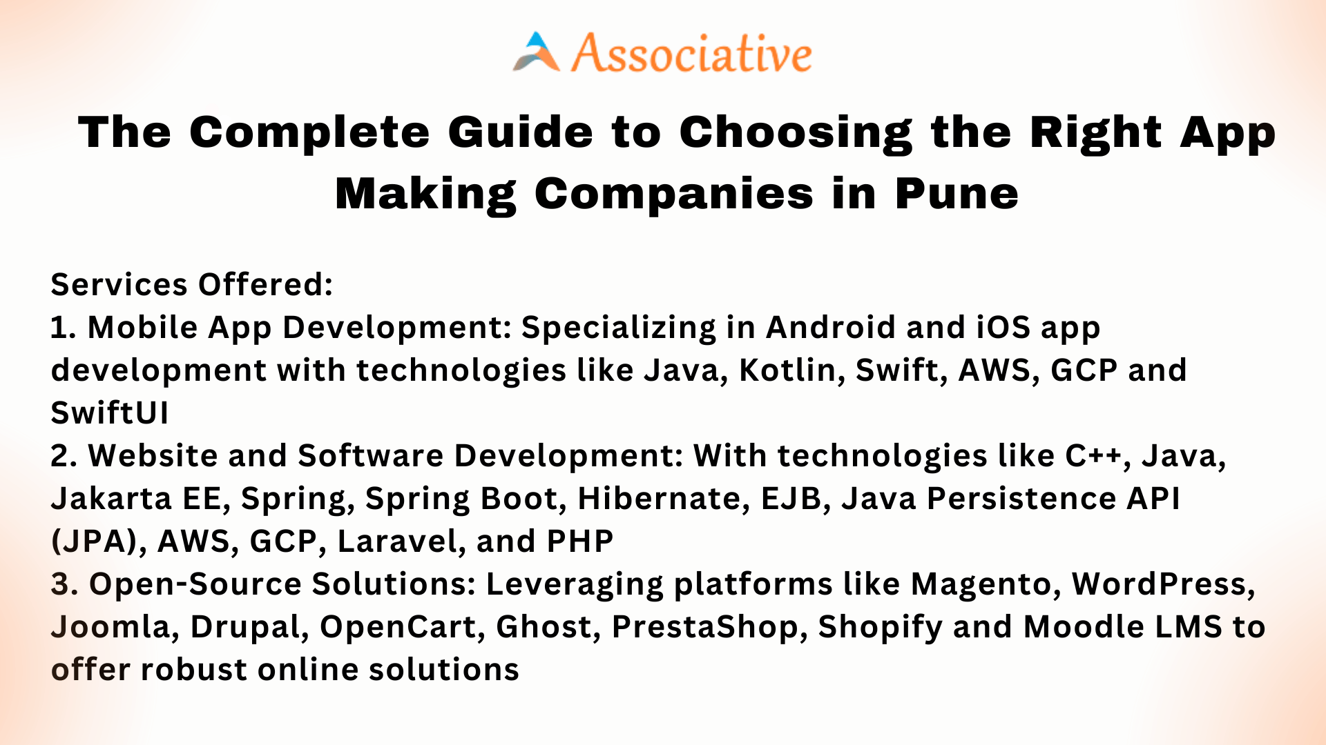 The Complete Guide to Choosing the Right App Making Companies in Pune