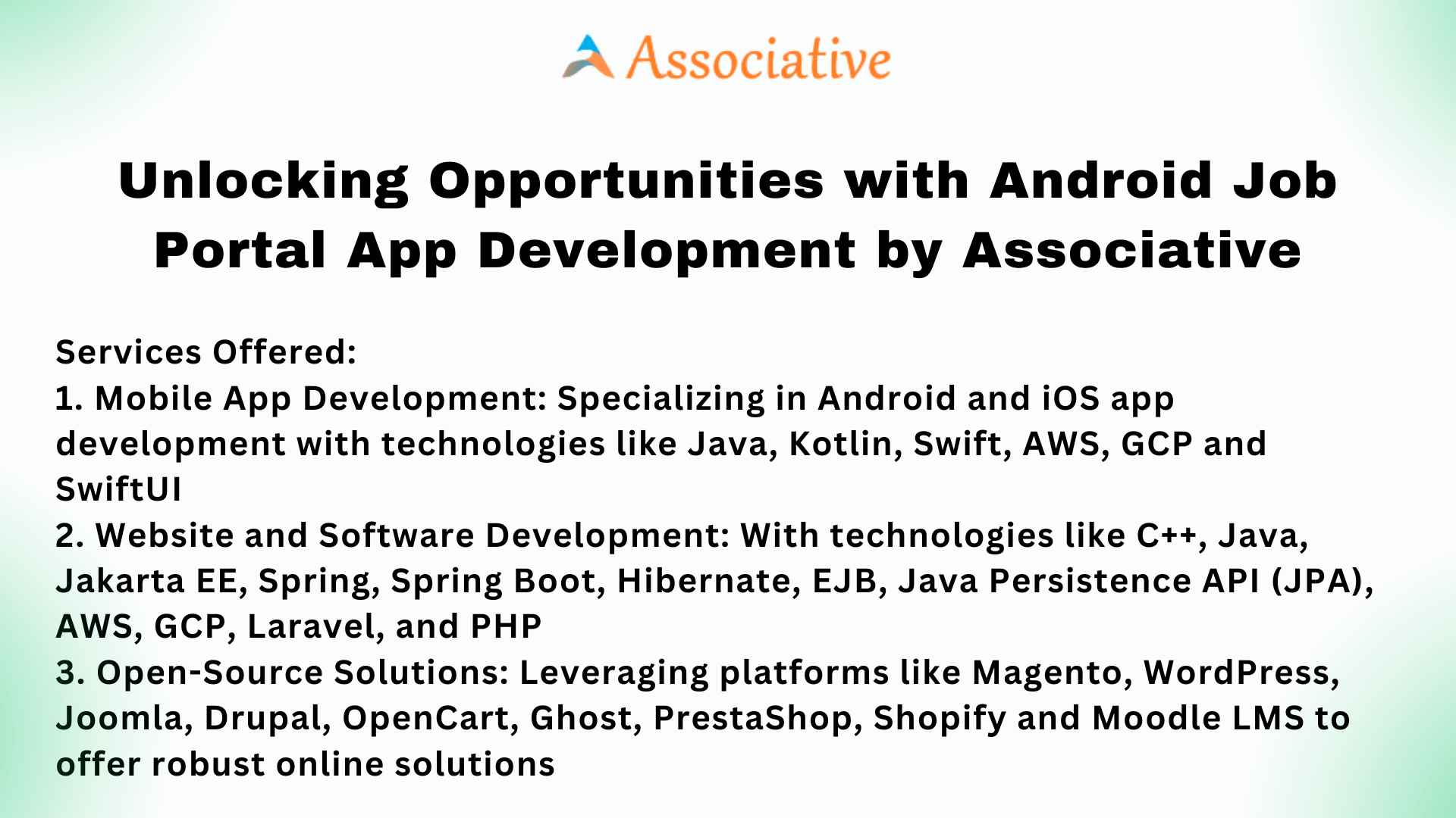 Unlocking Opportunities with Android Job Portal App Development by Associative