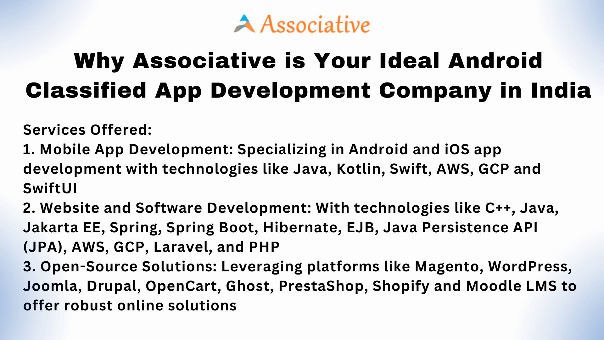 Why Associative is Your Ideal Android Classified App Development Company in India