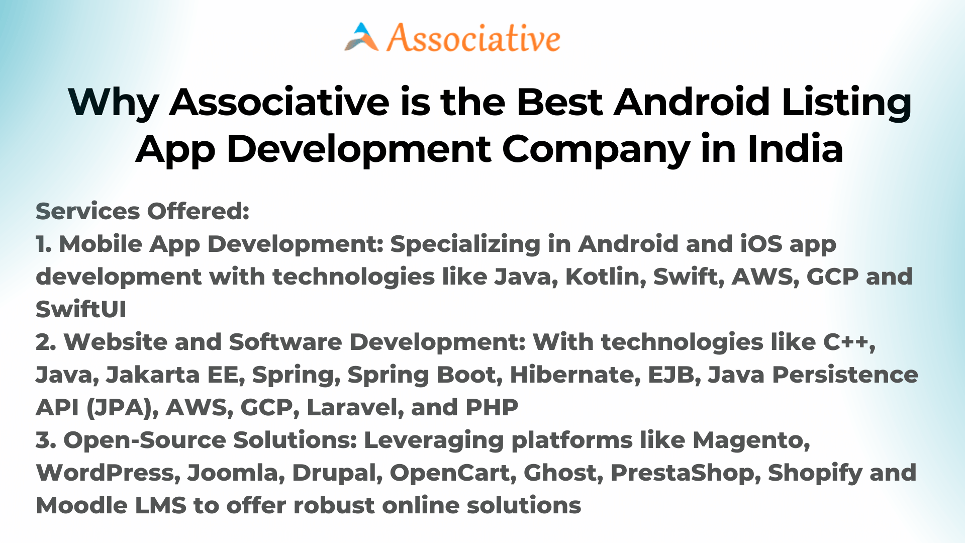 Why Associative is the Best Android Listing App Development Company in India