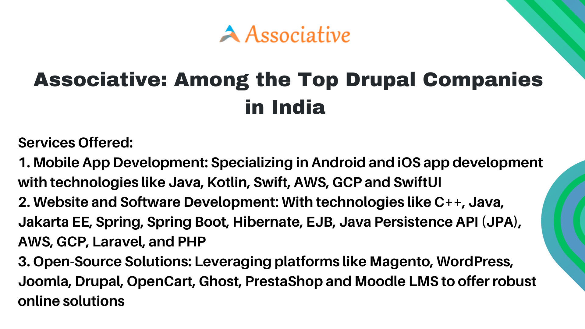 Associative Among the Top Drupal Companies in India