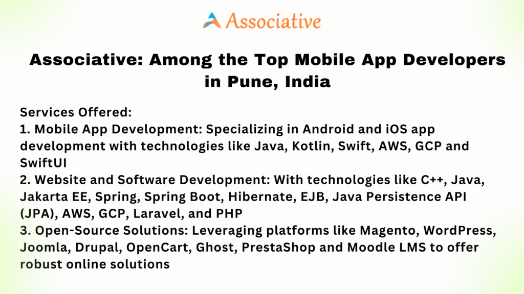 Associative Among the Top Mobile App Developers in Pune India Associative