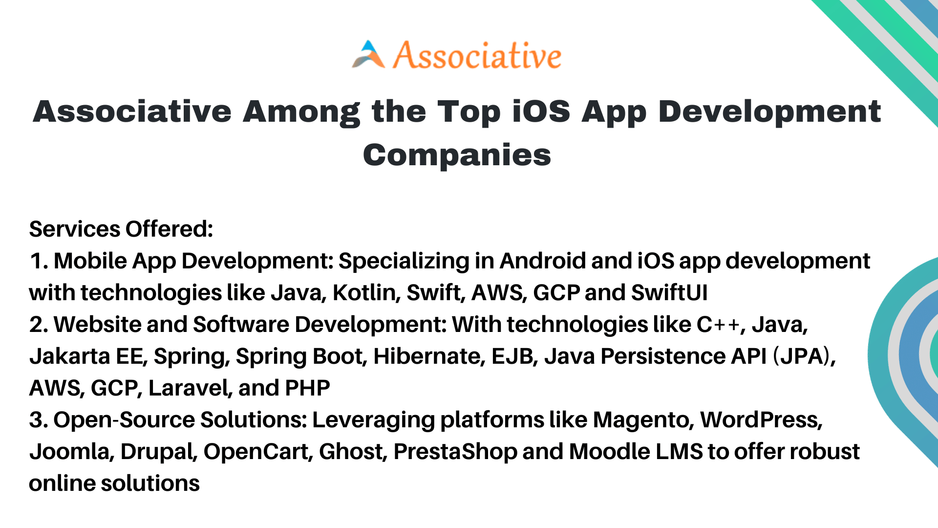 Associative Among the Top iOS App Development Companies