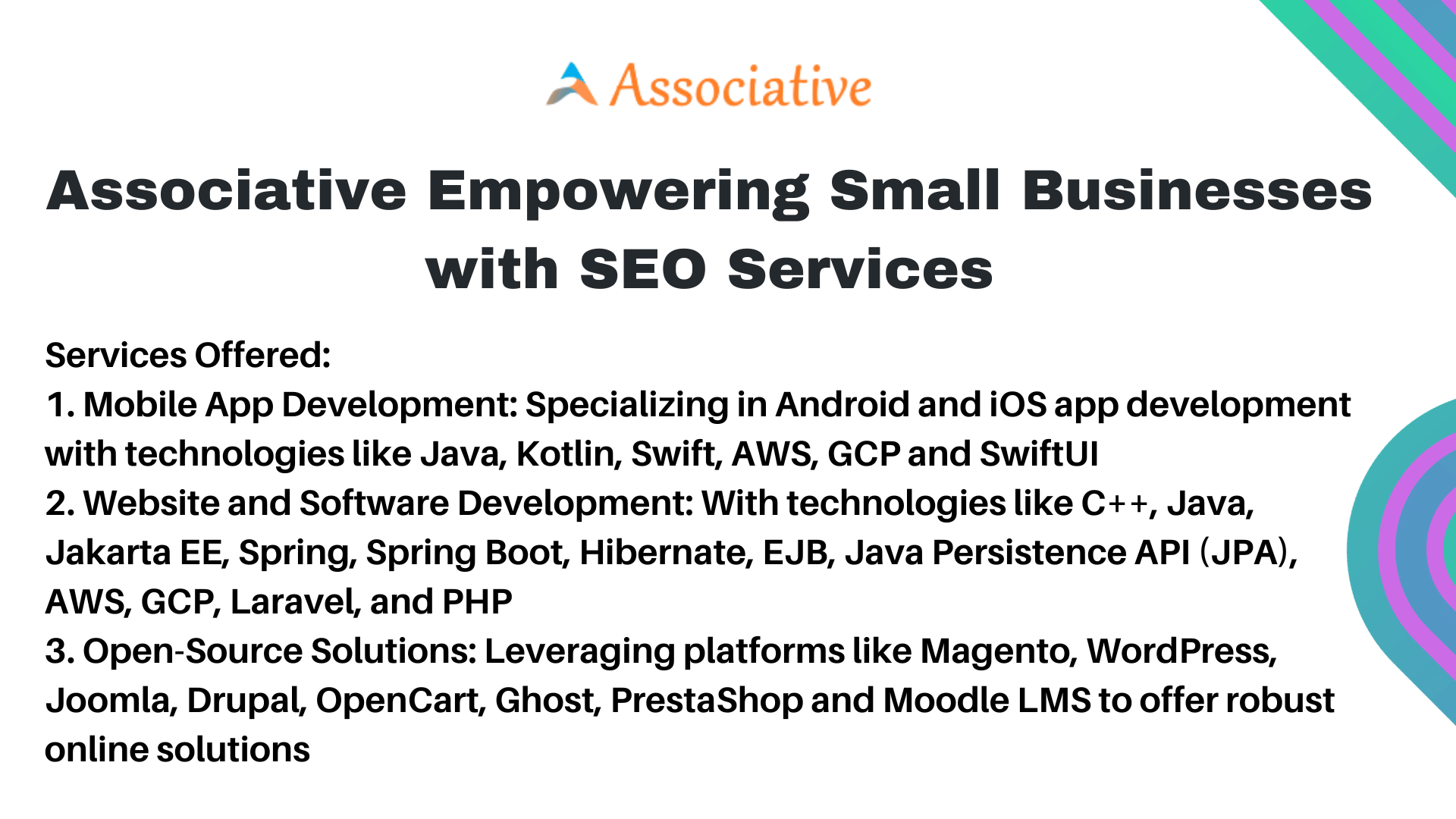 Associative Empowering Small Businesses with SEO Services
