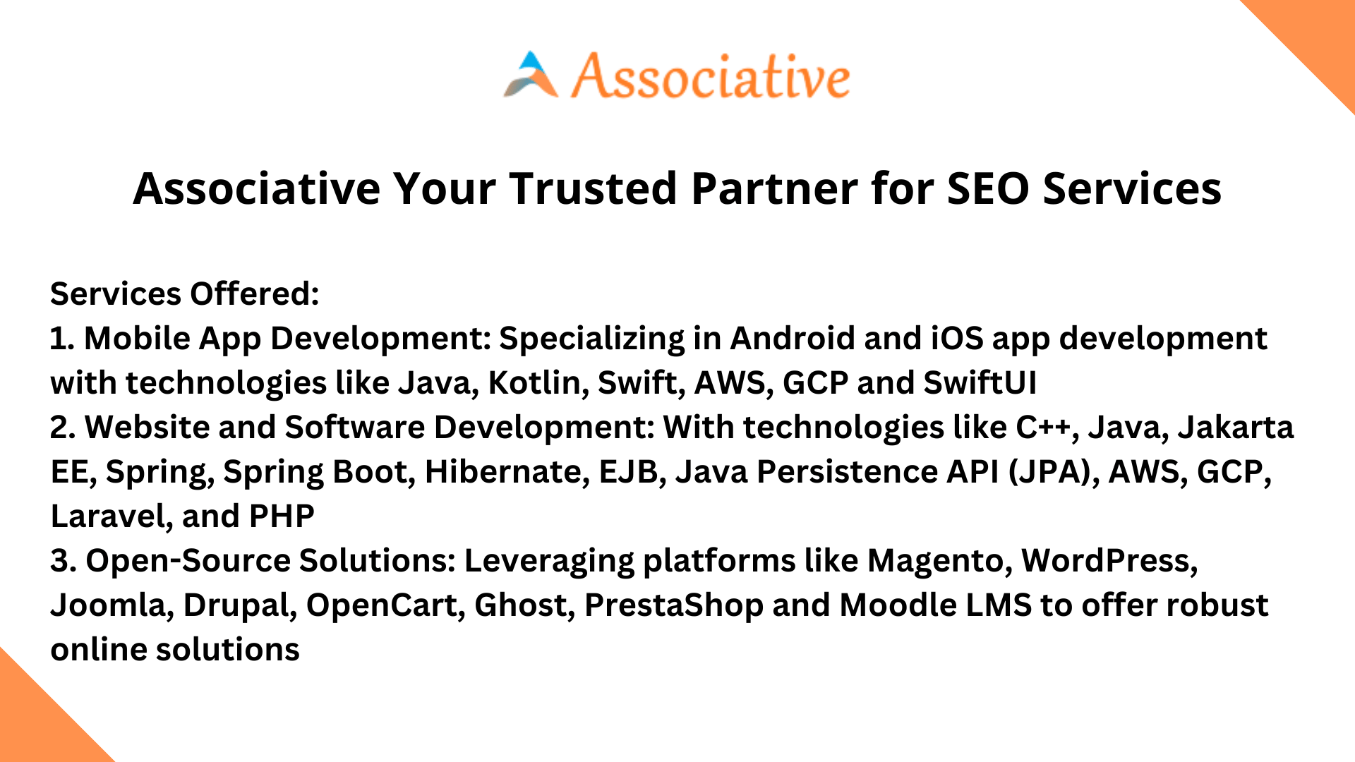 Associative Your Trusted Partner for SEO Services