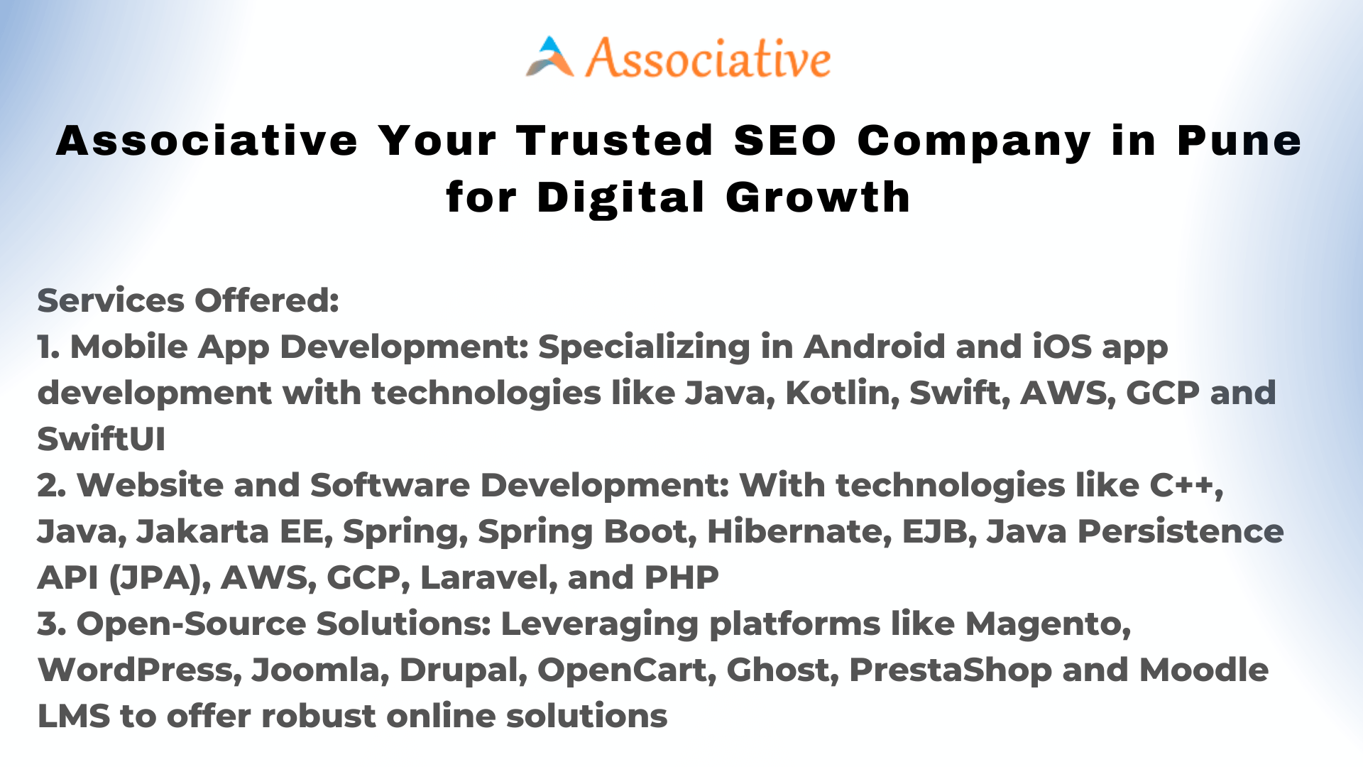 Associative Your Trusted SEO Company in Pune for Digital Growth