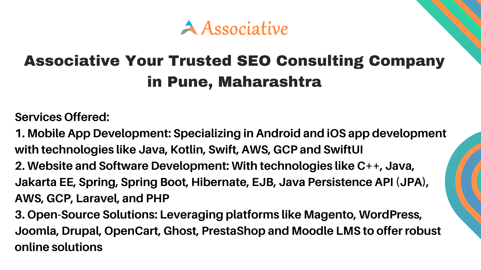 Associative Your Trusted SEO Consulting Company in Pune, Maharashtra