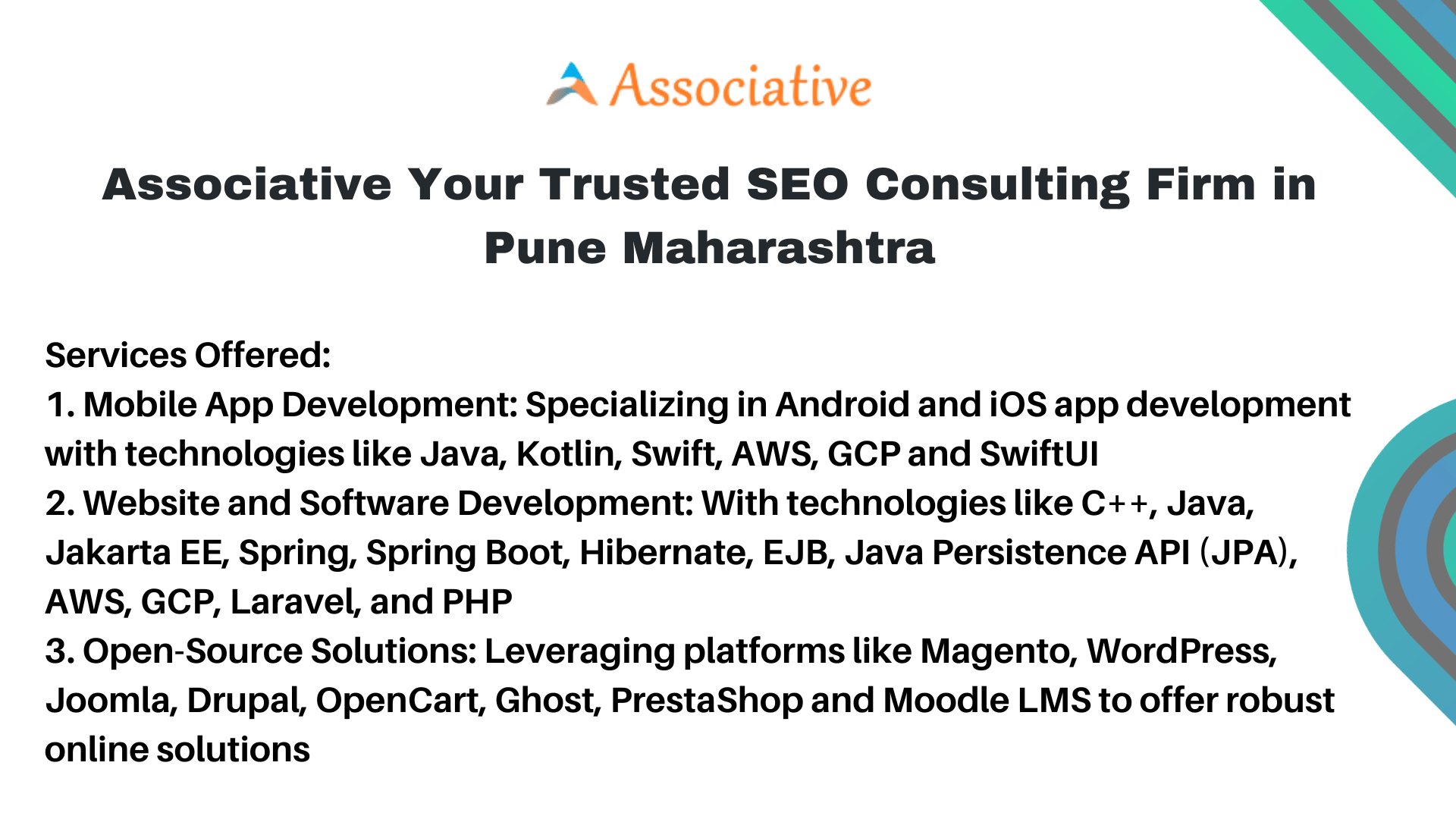Associative Your Trusted SEO Consulting Firm in Pune Maharashtra